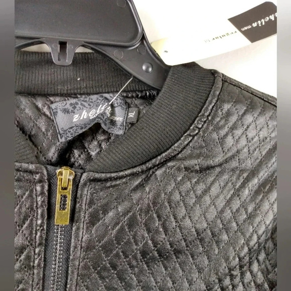 Black Leather Jacket Long Sleeve - Picture 3 of 3